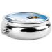 Snowboarding Mini Round Pill Box | 3 Compartment Portable Pill Organizer for Travel & Home - Buy Online on GoSupps.com