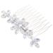 Didiseaon Bangs Comb Hair Flowers for Women Wedding Hair Clip for Wedding Decorative Hair Clips Hair Comb for Women Hairbrushes for Woman Bridesmaid Rhinestones Accessories Aluminum Alloy