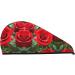 Red Rose Coral Velvet Dry Hair Cap | Ideal for Home Travel Pool Parties & Baths Shop Now - Buy Online on GoSupps.com