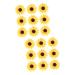 Zerodeko 18 Pcs Sunflower Decor Artificial Sunflower Home D cor Real Looking Fake Sunflower Bling Decor Fake Corn False Flowers Artificial Flower Mini Woven Baskets Craft Set 10cm