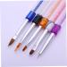 FRCOLOR Manicure Flower Barrettes for Women Builder Bunny Ears Headband Witch Hat Hair Pen Brush Purple - Buy Online on GoSupps.com