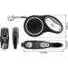 MoYouno 8M Retractable Dog Leash | Heavy Duty 110lbs Pet Lead | Automatic Extendable Training Leash | Up to 50KG | Grey Large - Buy Online on GoSupps.com