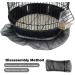 Universal Bird Cage Seed Catcher Guard Net Cover - 50-90 Inch Black Nylon Mesh Skirt for Round/Square Cages | Parrot Seed Catcher Net - Soft & Stretchy - Buy Online on GoSupps.com