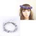 Lavender Flower Wreath Headband Crown | Bridal & Women's Hair Accessory for Weddings & Parties - Buy Online on GoSupps.com