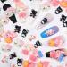 60Pcs Kawaii Nail Charms Cute Cartoon Nail Art Supplies for Acrylic Nails 3D Nail Charms Slime Nail Decorations Flatback Resin Charms for DIY Craft