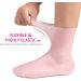 Silicone Moisturizing Gel Heel Socks for Dry Cracked Feet - Anti-Slip Spa Socks for Men and Women - Long Moisturizing Socks with Non-Slip Dots - SEBS Material with Vitamin - Pink (Size L) - 40-44 - Buy Online on GoSupps.com