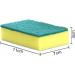 Sponge wipe high-density dipping 20 pieces of kitchen dishwashing sponge housework cleaning sponge block dish cloth rag - Buy Online on GoSupps.com