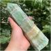 Jukuckv Green Lime Crystal Column - Natural Healing Decoration Gift (900-950g) for Spiritual Support - Buy Online on GoSupps.com