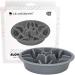 Leashboss Dog Bowl Slow Feeder for Raised Pet Feeders - Maze Food Bowl Compatible with Elevated Diners for Neater Pet Eating (4 Cups - 8.9-9.25 Inch Feeder Holes, Gray) 2 Cup - 7.5-8 Inch Feeder Holes Gray