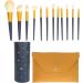 Makeup Brush Set 12 Pieces Brushes Makeup Brush Set Soft Bristle Dense Bristle Professional with Holder for Makeup Beginner for Beauty Salon - Buy Online on GoSupps.com