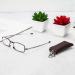 MMOWW Foldable Reading Glasses for Men & Women - Telescopic Mini Anti-Blue Light Glasses with Zipper Keychain (Brown +2.0) - Ideal for Travel & Convenience - Buy Online on GoSupps.com
