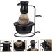Magiclulu 4 Sets Bart-Set Brush Stand & Safety Razor Case - Men's Shaving Foam Mug & Makeup Holder - Premium Metal Shaving Essentials - Buy Online on GoSupps.com