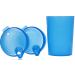 Horn Medical Beak Cup - 250ml Drinking Aid with 2 Lids (Large & Small Opening) - Color Selectable (Blue) | International Shipping Available - Buy Online on GoSupps.com