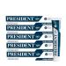 President President 5 x 75 ml White Toothpaste Whitening Anti-Plaque Anti-Scales and Anti-Yellowing Teeth Refreshing with Piedmontese Mint Aroma RDA 85