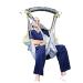 Transfer-silent lift toilet application bathing and shower aids lifting pillows full-body-divided legs padded belts for lumbar spine back headrest support load: 507 pounds (gray