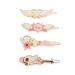 Card Captor Sakura Hair Clips Cute Anime Girls Hair Decoration Sweet Gifts for Women Girls Exquisite Daily Hair Pins Accessories (Card Captor Sakura 4pcs-1)