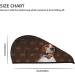 English Pointer Dog Vintage American Flag Microfiber Hair Towel - Soft Absorbent & Fast Drying Hair Wrap for Women & Girls - Buy Online on GoSupps.com