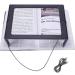 Full-Page Magnifying Glass Hands-Free Large Rectangular 2.5X Magnifier LED Lighted Illuminated Foldable Desktop Portable for Elder Kids