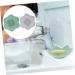 WOONEKY 2pcs Silicone Soap Rack Shower Soap Dish Utensil Holder Anti-slip Soap Holder Dual Flush Toilet Soap Dish Drainage Soap Dish Holder Suite Silica Gel Travel Sponge Green Grey 12.5x12.5x3.6cm - Buy Online on GoSupps.com