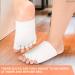 Women's Gel Toe Separator Socks - 1 Pair Large Gel Toe Separators for Pedicure - Compression Socks with Gel for Toe Care - Open Toe Half Socks for Joyful Feet - Buy Online on GoSupps.com