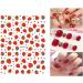Cute Nail Stickers for Kids & Little Girls - 12 Sheets Self-Adhesive Nail Decals with Christmas Flowers, Animals, Plants, Fruits - Nail Art Decoration for Women - Buy Online on GoSupps.com