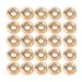 Tiiyee Round Pearls from Wolfram 25 pieces environmentally friendly fly bandages made of tungsten alloy durable pearls round nymph head ball golden fishing accessories for fishing lovers 3.8mm