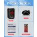 Fingertip Pulse Oximeter - Mini Oxygen Saturation Monitor with Graph Display & Alarm - iOS/Android Compatible (Black) - Buy Online on GoSupps.com