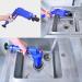 Air Drain Blaster Cleaner Sewer Pipe Dredging DeviceToilet Kitchen Floor Drain Blaster with 4 Plugs Blue - Buy Online on GoSupps.com