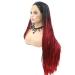 Drag Queen Afro Box Braided Wigs - Ombre Red Lace Front for Women | Cosplay & Party - Buy Online on GoSupps.com