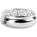Black & White Polka Dot Round Pill Box - 3 Compartment Travel Organizer | Portable Pill Storage for Travel - Buy Online on GoSupps.com