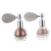 FRCOLOR 2pcs Spray Glitter High Gloss Powder Spray Face Highlighter Body Highlighter Powder Highlighting Powder Spray Body Makeup Glitter Spray Glass Bottle Luster Brighten