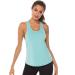 Xia&Han Womens Solid Undershirt Cami Yoga Tank Sleeveless Tops Quick Dry Vest Blouse Shirts Activewear Small Blue