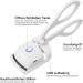 Eyelash Curler USB Rechargeable Electric Eyelash Curler Electric Eyelash Curler with 2 Temperature Settings Professional Eyelash Curler for Long Lasting Natural Curling (White) - Buy Online on GoSupps.com