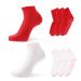 Plafope women's socks 4 pairs of self-heated socks Breathable socks Winter socks for men's winter socks for women outdoor winter socks-winter socks Winter hiking socks Comfortable 28x9.5x0.1cm red-white