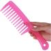 Large Wide Tooth Comb Anti-static Hole Handle Grip Hairbrush Woman Wet Detangle Curly Hair (Color : Purple Size : 1 size) 1 size Purple - Buy Online on GoSupps.com