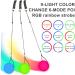 Funmo LED Poi Balls - 2 Pack Colorful Glow Juggling Balls for Dance & Circus Fun | Rainbow Effects & Strobe Light - Buy Online on GoSupps.com
