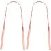Stainless Steel U Shape Tongue Scraper - Rose Gold 2 Pack | Premium Oral Care Hygiene - Buy Online on GoSupps.com