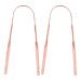Tongue scraper 2 pieces of U-shaped tongue cleaner made of stainless steel for oral hygiene treatment of bad breath for adults and children tongue scraps made of metal (#2)