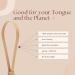 NIVEUS Natural Bamboo Tongue Scraper for Adults & Kids - Gentle & Dentist Developed - Reduce Bad Breath - Eco-Friendly & Vegan - Plastic-Free - Buy Online on GoSupps.com