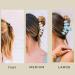 TELETIES Medium Hair Clip - Strong Grip Curved Design - Ideal for Medium-Thick Hair - Blonde Tortoise - Buy Online on GoSupps.com