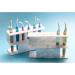 Fenteer 6 Hole Eyelash Tweezers Display Stand | Marble Acrylic Storage Organizer for Beauty Essentials - International Shipping Available - Buy Online on GoSupps.com