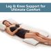 ComfiLife Lumbar Support Memory Foam Pillow for Back Pain Relief - White Standard - Buy Online on GoSupps.com