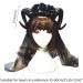 amangul Halloween Gothic Mesh Veil Headband Sheep Horn Rose Flower Chain Crown Hair Hoop(Blue) - Buy Online on GoSupps.com