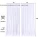 10x10 White Backdrop Curtain for Parties & Weddings - Wrinkle Free Photo Backdrop for Baby Showers - 5ft x 10ft (2 Panels) - Buy Online on GoSupps.com