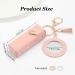 Pink Chapstick Holder Key Chain | Portable Lip Balm & Lipstick Case for Women | Mini Makeup Storage & Travel Lip Gloss Organizer - Buy Online on GoSupps.com