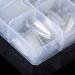 Vcedas 500PCS Stiletto Long Full Cover Nail Tips - Clear Pointed False Nails for Acrylic - 10 Sizes in Box - Buy Online on GoSupps.com