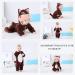 COOKY.D Unisex Winter Animal Hooded Baby Romper - Brown Squirrel (3-6 Months) - Buy Online on GoSupps.com