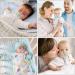 Vicloon Silicone Baby Dummy Pacifier Holder Clip Adapter - 12Pcs Transparent White - Buy Online on GoSupps.com