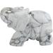 White Howlite Turquoise Crystal Elephant Sculpture - 1.5 Inch Pocket Gemstone Figurine for Healing and Reiki Crafts - Buy Online on GoSupps.com