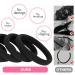 Xcozu 100 Black Hair Ties - Elastic Hair Bobbles for Women Girls & Children - Strong Stretch Bands for Thick Hair (40x8mm) - 1 Pack - Buy Online on GoSupps.com